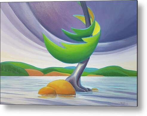 Group Of Seven Metal Print featuring the painting Windswept II by Barbel Smith