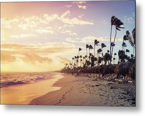 #puntacana Metal Print featuring the photograph Windy Morning on the Beach by Rebekah Zivicki
