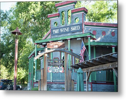 Wine Shed Metal Print featuring the photograph Wine Shed by Tom Cochran