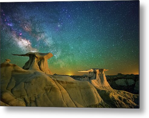 Astronomy Metal Print featuring the photograph Winged Guardians by Ralf Rohner