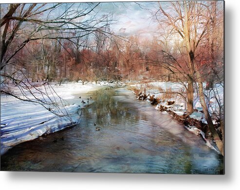 River Metal Print featuring the photograph Winter at Cooper River by John Rivera
