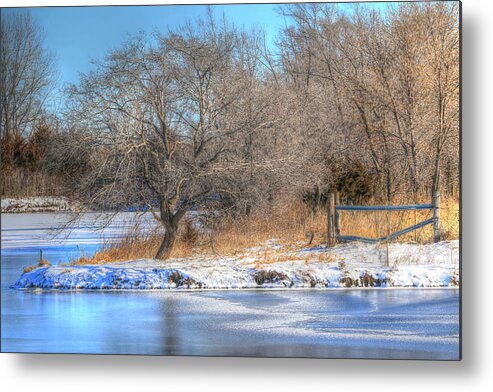 Winter Metal Print featuring the photograph Winter Blues by J Laughlin