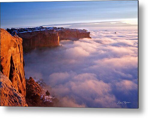 Canyonlands Metal Print featuring the photograph Winter Inversion at Sunrise by Dan Norris