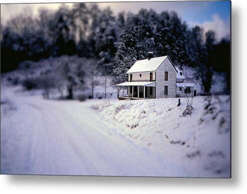 Fine Art Metal Print featuring the photograph Winter Wonder by Rodney Lee Williams
