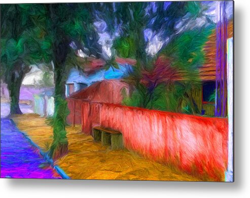 Homes Metal Print featuring the digital art Wood Plank House in Rebelshire by Caito Junqueira