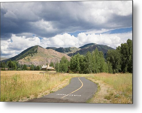 Idaho Metal Print featuring the photograph Wood River Bike Path by Dave Hall