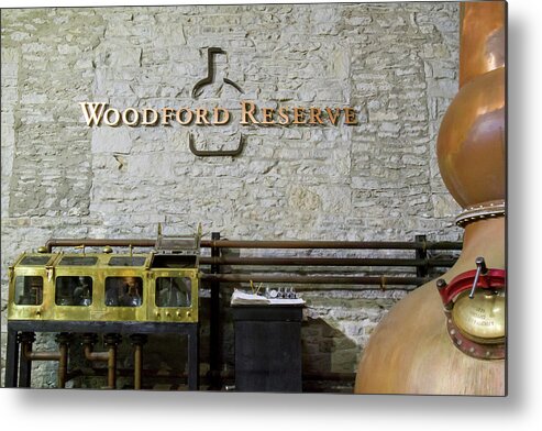 American Metal Print featuring the photograph Woodford Reserve Distillery by Karen Foley