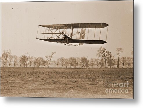 Wright Brothers Flight 85 Metal Print featuring the photograph Wright Brothers Flight 85 by Padre Art