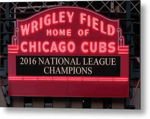 metal gadomski steve wrigley champs cubs marquee field chicago