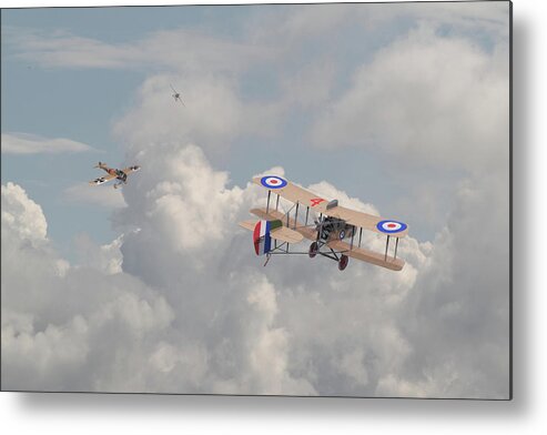 Aircraft Metal Print featuring the photograph WW1 - The Fokker Scourge - Eindecker by Pat Speirs