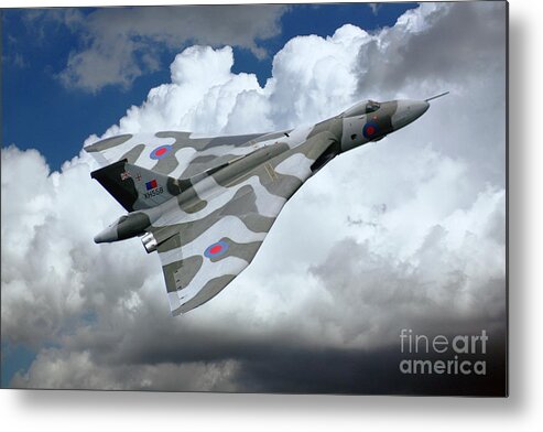 Avro Metal Print featuring the digital art XH558 Pass by Airpower Art