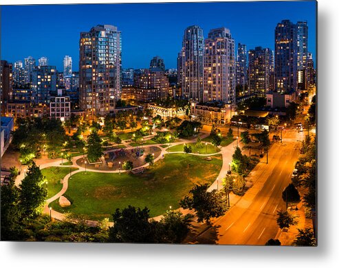 Vancouver Metal Print featuring the photograph Yaletown in Vancouver by Alexis Birkill