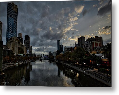 Melbourne Metal Print featuring the photograph Yarra River Sunset, Melbourne by Ross Henton