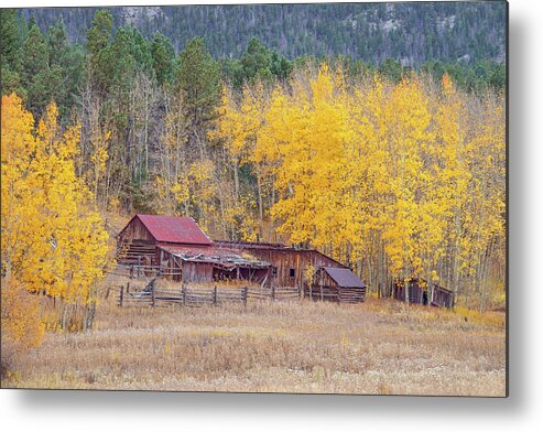 Old Barns Metal Print featuring the photograph Yearning For The Tranquility Of A Rustic Milieu by Bijan Pirnia