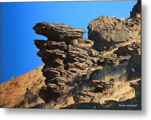 Landscape Metal Print featuring the photograph Years N Tiers by Steve Warnstaff