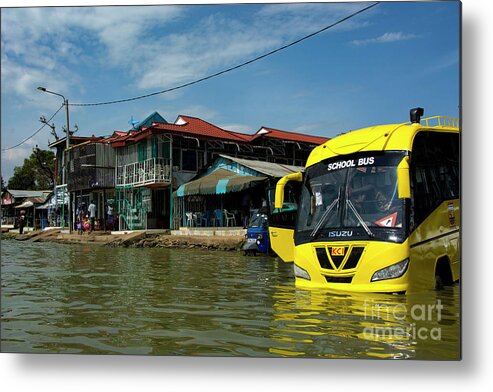 Lake Victoria Metal Print featuring the photograph Yellow Bus Wash by Morris Keyonzo