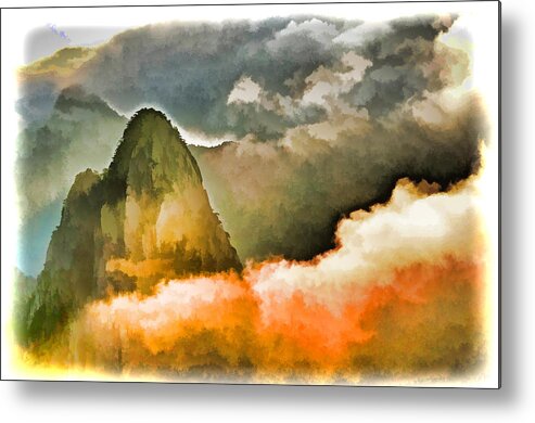 China Metal Print featuring the photograph Yellow Mountain Mists by Dennis Cox