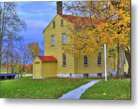 Shaker Metal Print featuring the photograph Yellow Shaker House 2 by Sam Davis Johnson