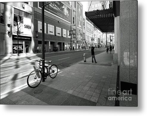 Toronto Metal Print featuring the photograph Yonge and Queen in Toronto by Colin Cuthbert