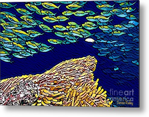 Coral Reef Metal Print featuring the digital art You Be You by Denise Railey