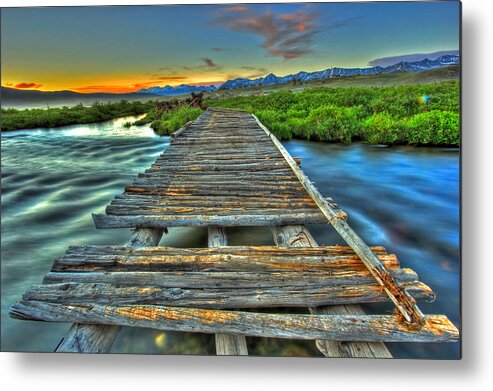 Sunrise Metal Print featuring the photograph Your Path Lies Before You by Scott Mahon
