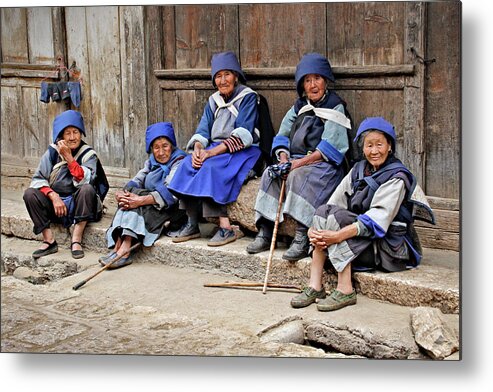 China Metal Print featuring the photograph Yunnan Women by Marla Craven