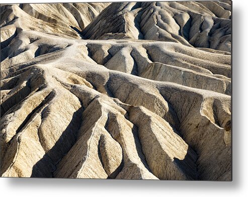 Death Valley Natl Park Metal Print featuring the photograph Zabriskie Point Badlands by Jim Moss