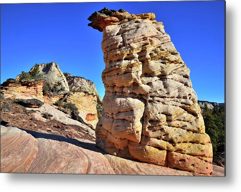 Zion National Park Metal Print featuring the photograph Zion Beehive - Zion National Park by Ray Mathis