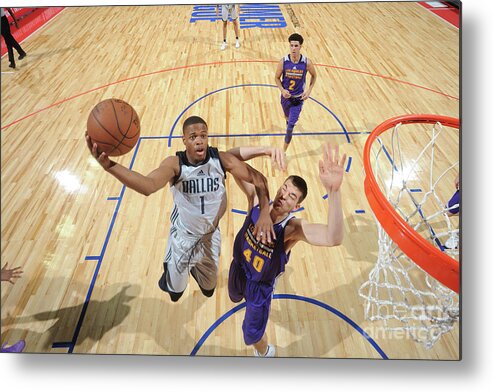 Nba Pro Basketball Metal Print featuring the photograph 2017 Las Vegas Summer League - Dallas by Garrett Ellwood
