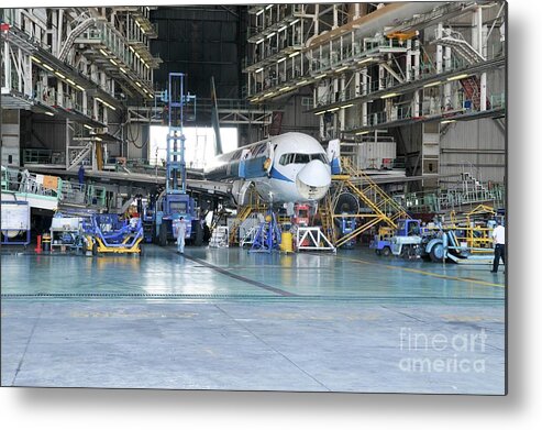 Aircraft Metal Print featuring the photograph Aircraft Maintenance #1 by Photostock-israel/science Photo Library