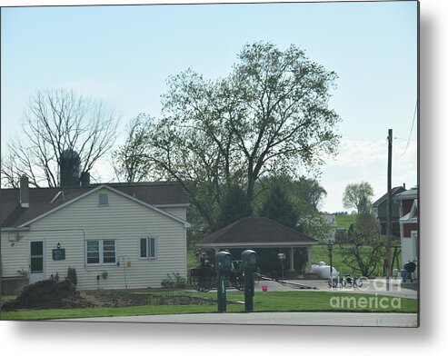 Amish Metal Print featuring the photograph An Amish Home in April #1 by Christine Clark