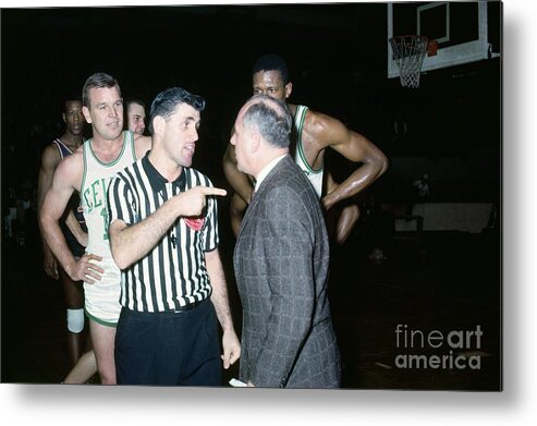 Nba Pro Basketball Metal Print featuring the photograph Boston Celtics Red Auerbach by Dick Raphael