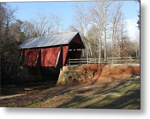 Upstate Sc Metal Print featuring the photograph Campbell's Covered Bridge #1 by Anthony Stone