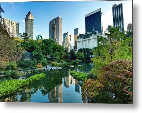 Downtown District Metal Print featuring the photograph Central Park In New York City #1 by Pawel.gaul