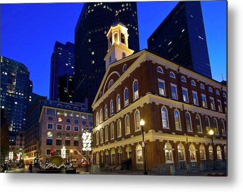 Estock Metal Print featuring the digital art Faneuil Hall, Boston, Massachusetts #1 by G. Cam