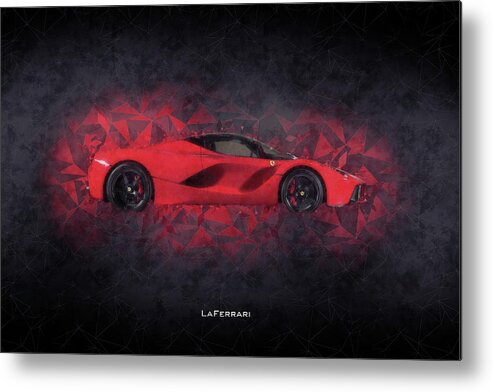 Laferrari Metal Print featuring the digital art Ferrari LaFerrari #1 by Airpower Art