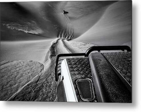 Namib Metal Print featuring the photograph Hot Pursuit #1 by Marco Tagliarino