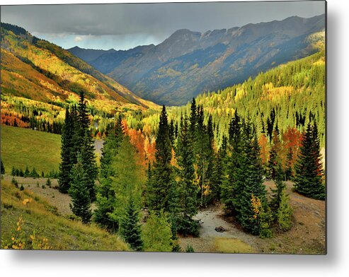 Colorado Metal Print featuring the photograph Looking North from Red Mountain Pass #1 by Ray Mathis