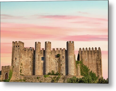 Medieval Metal Print featuring the photograph Medieval Castle of Obidos by David Letts