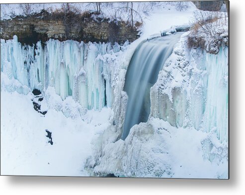 Minneapolis Metal Print featuring the photograph Minnehaha Falls in the winter #2 by Jay Smith