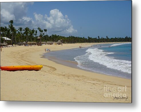 Beach Metal Print featuring the photograph On the Beach #1 by Jimmy Clark