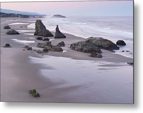 Tranquility Metal Print featuring the photograph Oregon Coast #1 by Enrique R. Aguirre Aves