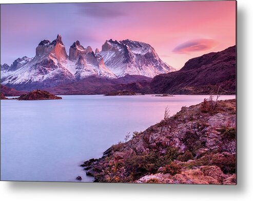 Scenics Metal Print featuring the photograph Patagonia Sunrise #1 by Helminadia