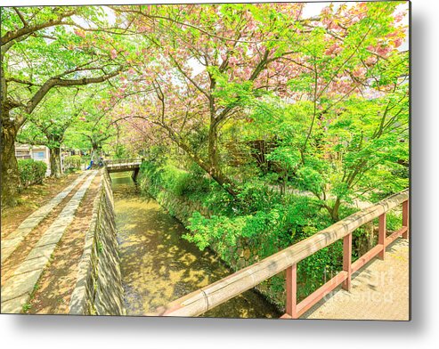 Kyoto Metal Print featuring the photograph Philosophers Walk Kyoto #1 by Benny Marty