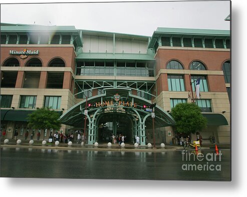 Scenics Metal Print featuring the photograph Pittsburgh Pirates V Houston Astros by Stephen Dunn