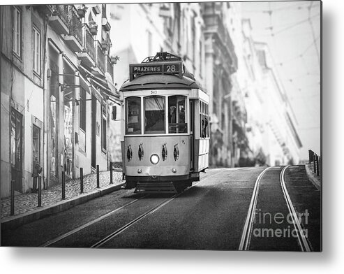 Kremsdorf Metal Print featuring the photograph Ride These Streets BW by Evelina Kremsdorf
