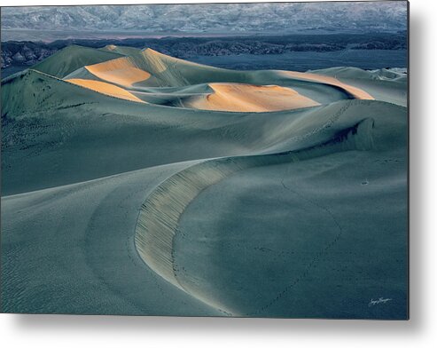 Mesquite Flat Metal Print featuring the photograph Sand Dunes Sunrise by Jurgen Lorenzen