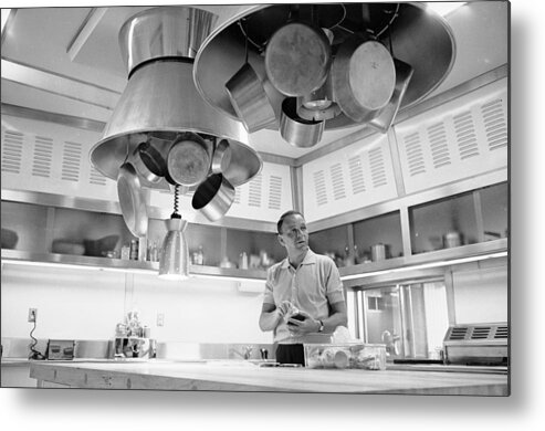 Archival Metal Print featuring the photograph Sinatra's New Kitchen #1 by John Dominis
