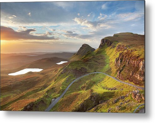 Scenics Metal Print featuring the photograph Sunrise At Quiraing, Isle Of Skye #1 by Sara winter