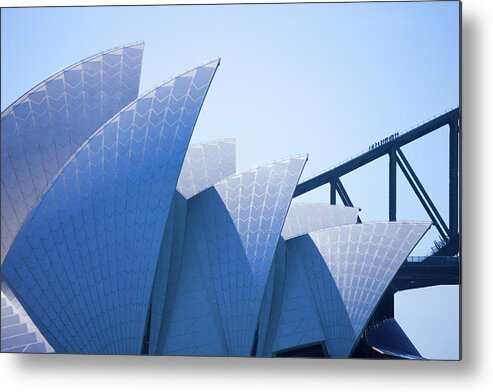 Outdoors Metal Print featuring the photograph Sydney Opera House #1 by Michael Dunning